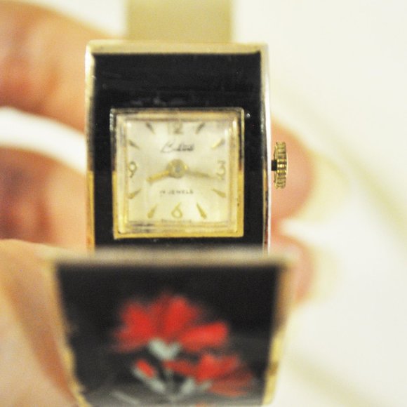 VTG Hidden Secret SWISS Watch Handpainted Bracelet - Picture 6 of 12